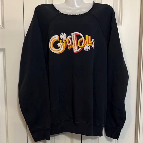 Vintage 90s Black Guys and Dolls Styled Graphic Women’s Sweatshirt XL - Picture 1 of 7